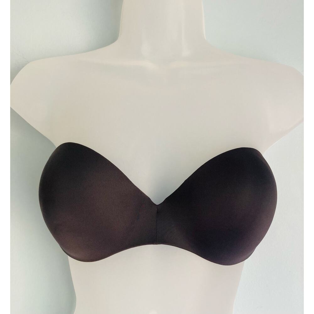 Victoria's Secret Strapless Bra 34C Gray Pull On NWOT
